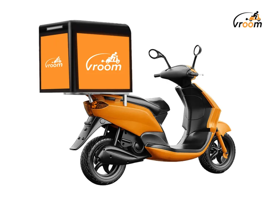 Moto aux couleurs de Vroom