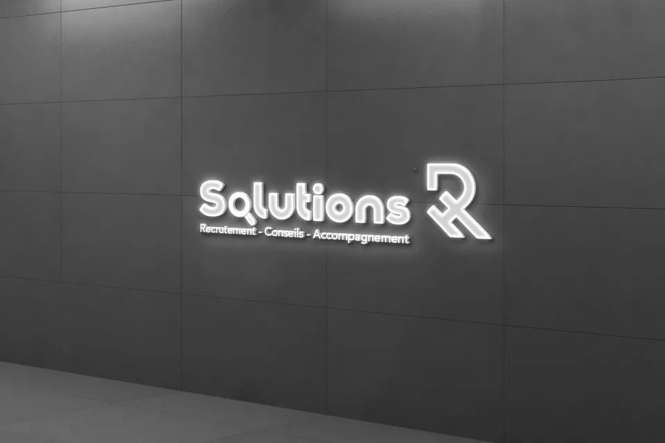 Affiche lumineuse Solutions RH